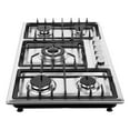 thumbnail image 5 of Stainless Steel 5-Burner Stove, Top Built-In Gas Propane Cooktop Stove for Restaurants, 5 of 16