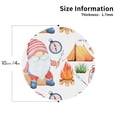 thumbnail image 3 of Disketp Gnome Camping Funny Coasters,6 Pcs Leather Coasters With Holder, Perfect Housewarming Hostess Gifts,Protect Furniture From Water Marks Scratch And Damage, 3 of 9
