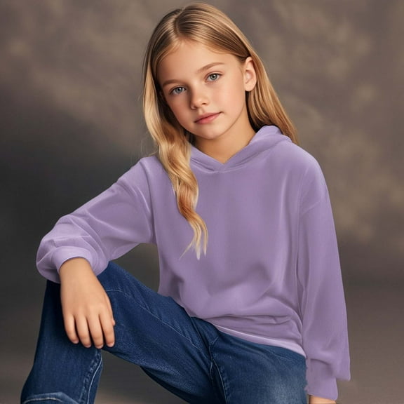 Kids Hoodies for Boys Kids Purple Hooded Casual Long Sleeve Hoodie Sweatershirt Pullover Warm Fall Winter Clothes Toddler Boys Clothes 4T