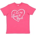 thumbnail image 3 of Inktastic I Love My Aunt and Uncle in White Chalk Heart Youth T-Shirt, 3 of 5