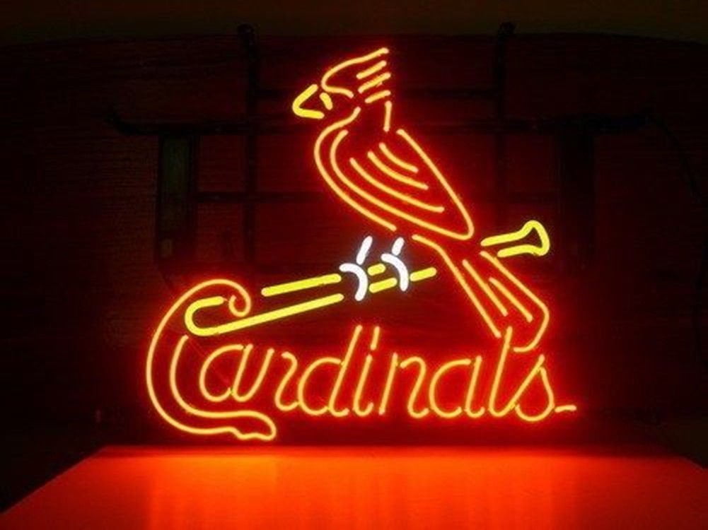 New St Louis Cardinals  Logo Neon Light Sign 20"x16" 