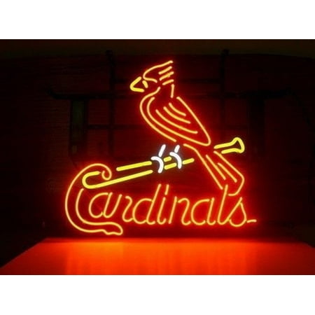Desung Brand New ST Louis Cardinals Neon Sign Lamp Glass Beer Bar Pub Man Cave Sports Store Shop Wall Decor Neon Light 20