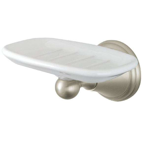 Kingston Brass BA2975SN Wall-Mount Soap Dish Holder in Brushed Nickel