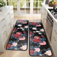 thumbnail image 4 of Kitchen Rugs Sets Of 2,Pioneer Flower Floral Print Pattern Anti Fatigue Kitchen Mat Rugs Non Slip Washable,Decorative Kitchen Floor Mats for Kitchen,Sink,Laundry,17"x47"+17"x47", 4 of 5
