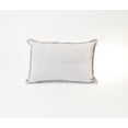 thumbnail image 3 of NFC Home Embroidered Bandana Lumbar Throw Pillow, 12x18 Inch, Grey, 3 of 3