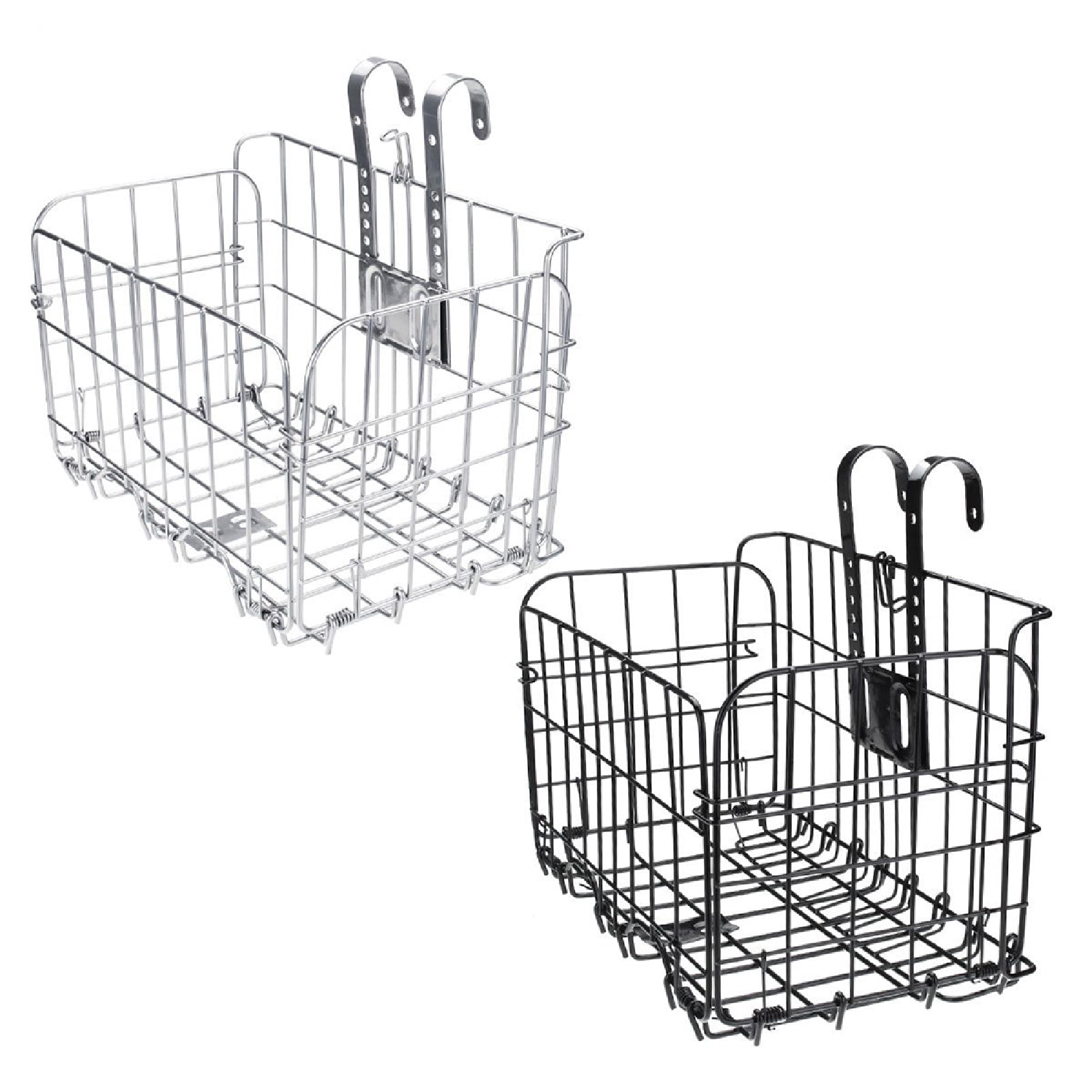 Cheers.US Folding Rear Bike Basket Metal Mesh Fold-Up Detchable Front Bag Rear Hanging Bike Basket Bicycle Bag Cargo Rack for Mountain Bike Accessories Bike Frame Basket
