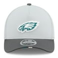 thumbnail image 2 of Men's New Era  Gray/Graphite Philadelphia Eagles 2025 NFL Training Camp A-Frame 9FORTY Adjustable Hat, 2 of 5