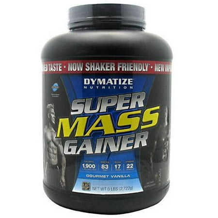 Massive Whey Gainer - Dymatize Super Mass Gainer, Gourmet Vanilla, 6 LB