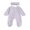 Purple, variant on BemeyourBBs Girl Footies Bodysuit and Headband 2 Pcs Set Checkerboard Long Sleeve Romper