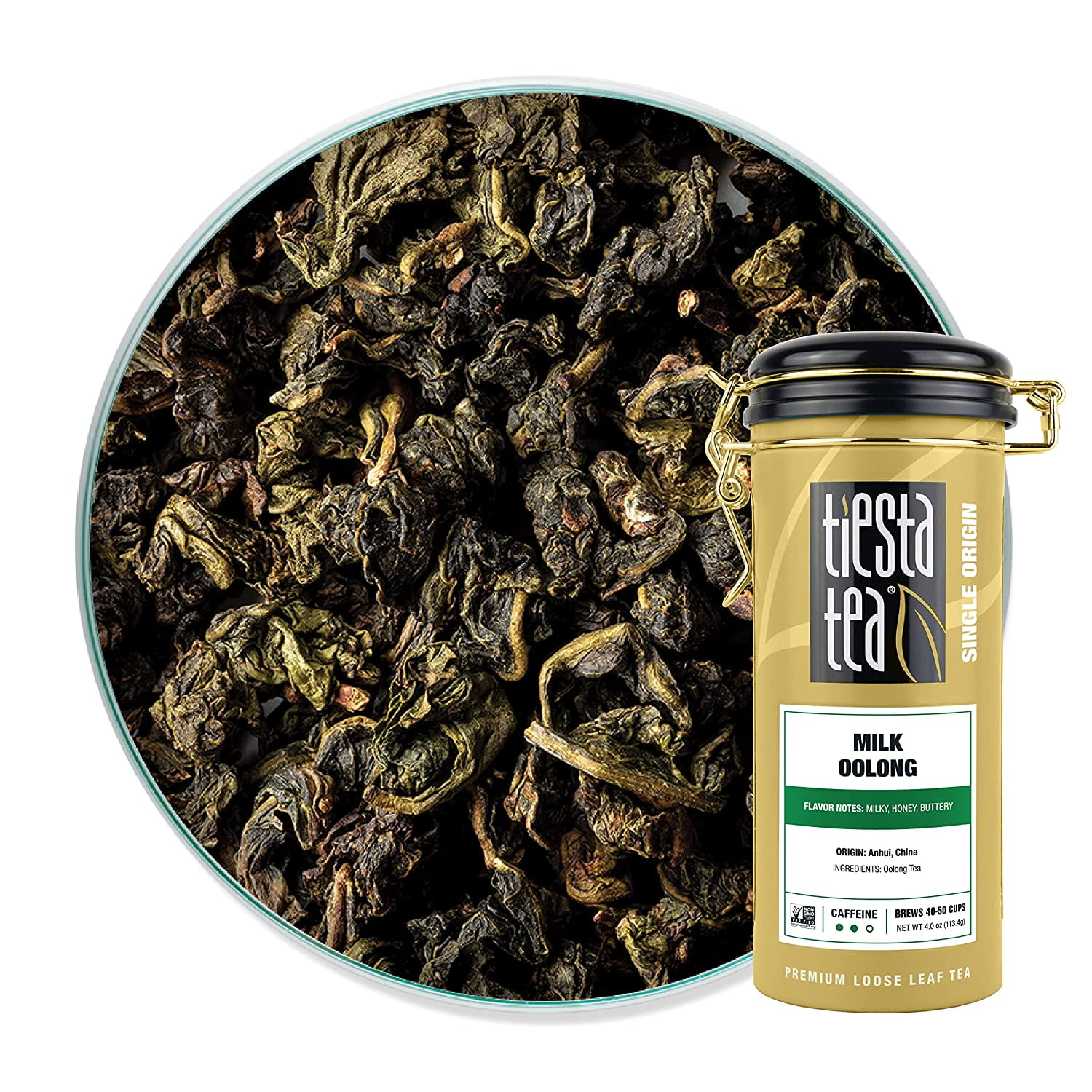 Tiesta Tea Milk Oolong Tea, Loose Leaf Oolong Tea, 4 oz Tin