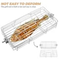 thumbnail image 3 of Raindrops Stainless Steel Rotisserie Grill Cage for Fish Chicken Wings Lamb Expandable and Rotating BBQ Rack Fish Basket for Outdoor Barbecue, 3 of 8