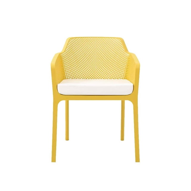 Silla Alterego Tampico apilable con brazos Amarillo