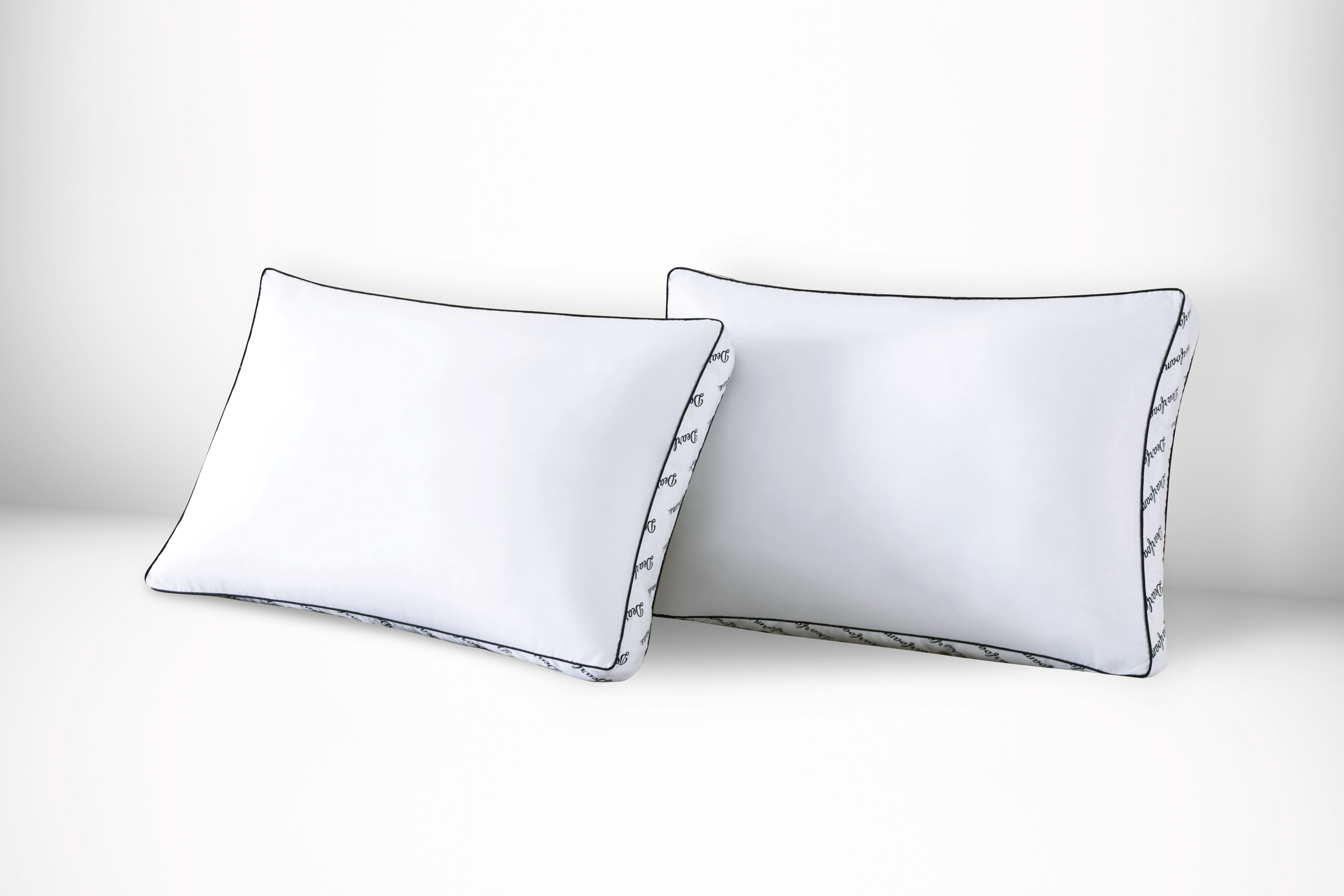 Dearfoams Cozy Gusseted Bed Pillow 2PK King, White