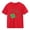 Red, variant on St. Patrick's Day Shirt for Girls Kids Clover Print T-Shirt Short Sleeve Soft Cotton Tee Black,Size 5 T