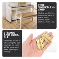 thumbnail image 4 of 2 bisagras de latón, bisagras para instrumentos musicales, bisagras para piano, accesorios para piano (doradas), 4 of 4