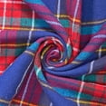 thumbnail image 2 of Flannel Brushed Tartan Plaid Fabric Geometric Hypoallergenic Cotton Tom Yarn Dyed Fabric By The Yard To Sew Apparel, Décor, & More - Royal Blue / Red (5 Yards), 2 of 3