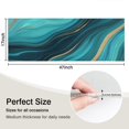 thumbnail image 5 of Teal Marble Gold Wave Pattern Kitchen Rug Mat,Kitchen Runner Rugs Non Skid Washable,Decorative Kitchen Floor Mats for Kitchen,Sink,Laundry,17"X47", 5 of 5