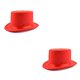 thumbnail image 3 of Jumpingount Top Hat Cosplay Prop Suministros para fiestas de adultos Tela no tejida Accesorios de barra multicolor Traje de deshierbe para el hogar Rojo/para niño 2piezas, 3 of 6