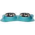 thumbnail image 1 of Loving Pets en Forme d'Os Flex Diner pour Chiens, Rouge-Gorge Oeuf, Petit, 1 of 1