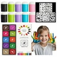 thumbnail image 2 of 10 Color-Coded Finger Ink Daubers Set, Soft Blending Sponge Brushes for DIY Painting, Card Making, Ink Art, Stamping and Finger Painting, Reusable Craft Applicators with Ergonomic Handlesââ, 2 of 6