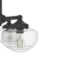thumbnail image 4 of Hunter - Saddle Creek 3-light Noble Bronze, Medium Size Chandelier, Dimmable, Schoolhouse Style, Candle Shaped, for Bedrooms, Dining, Living Rooms - 19358, 4 of 7