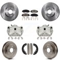 thumbnail image 1 of Transit Auto Front Rear Disc Brake Caliper Rotors Drums Semi-Metallic Pads Kit (8Pc) for Car 2007 Honda Accord 2.4L Vehicles Built Canadian Market KC8-100853S, 1 of 11