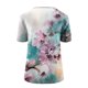 thumbnail image 4 of Camiseta de manga corta con cuello en V y estampado de moda para mujer Pompotops hkajfhjk462723, 4 of 5