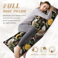 thumbnail image 4 of Naloa Owls And Plants Super Soft 20x60 Body Pillow Case,Long Side Hidden Zipper（PILLOWS ARE NOT INCLUDED）, 4 of 6