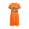 thumbnail image 5 of Fjofpr Shirts for Women Trendy Women's Carnival Short Nightgown With Printed Round Neck And Short Sleeves On The Chest, 5 of 5