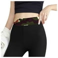 thumbnail image 5 of ZHOUCHANKIDS Thick Lined Leggings Women - Thermal Winter Pants High Waist Tummy Control, Squat Proof Warm Yoga Running Tights Green M, 5 of 5