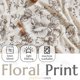 thumbnail image 3 of Cortina jinchan, 40 x 16 cm, diseño floral, mezcla de lino, 3 of 9