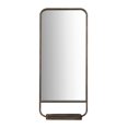 thumbnail image 1 of Creative Co-Op Miroir d'Accent Rectangulaire avec Cadre en Métal et Plateau Rabattable, Noir, 1 of 1