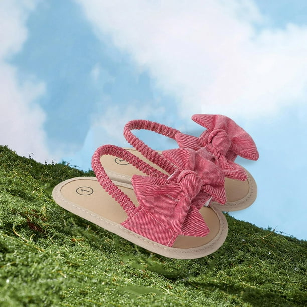 Caminador Bebe Sandalias Para Niñas Verano Talla 24, Suela De