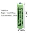 thumbnail image 6 of AAA Rechargeable Batteries (20 Pack) 600mAh Pre-Charged 1.2V Long-Lasting Ni-MH Triple aaa Batteries, 6 of 7