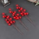 thumbnail image 5 of 10 unids/set tallos de cereza roja artificiales tallos de bayas festivos Navidad, 5 of 5