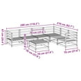 thumbnail image 4 of vidaXL 7 Piece Garden Sofa Set Solid Wood Pine, 4 of 5