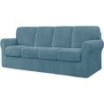 thumbnail image 1 of CHUN YI Stretch Checks Spandex Sofa Cover Separate Backrests Cushions Cover Slipcover, 1 of 5