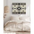 thumbnail image 3 of Brown Aztecs Wall Art for Living Room,Canvas Picture Wall Decor for Bathroom Bedroom,Southwestern Stripe Native American Boho Painting Artwork for Office Kitchen Hallway Dining Room Decor 12"x16", 3 of 8