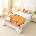 thumbnail image 2 of Erosebridal Funny Capybara Twin Comforter Sets For Kids,Cartoon Rodent Animals Bedding Set For Girls Reversible 2pcs, 2 of 7