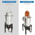 thumbnail image 4 of NUUK 30QT Turkey Fryer & 10QT Fish Fryer Kit, Outdoor Propane Burner 50,000 BTU, Seafood Boil Pot with Basket, Lid & Skimmer, Aluminum Deep Fryer for Crab, Crawfish & Thanksgiving Cooking, 4 of 10