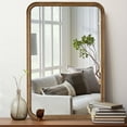 thumbnail image 5 of WallBeyond Wood Frame Rectangle Wall Mirror for Bathroom or Room Decor, 24" × 36", Natural Wood, 5 of 7