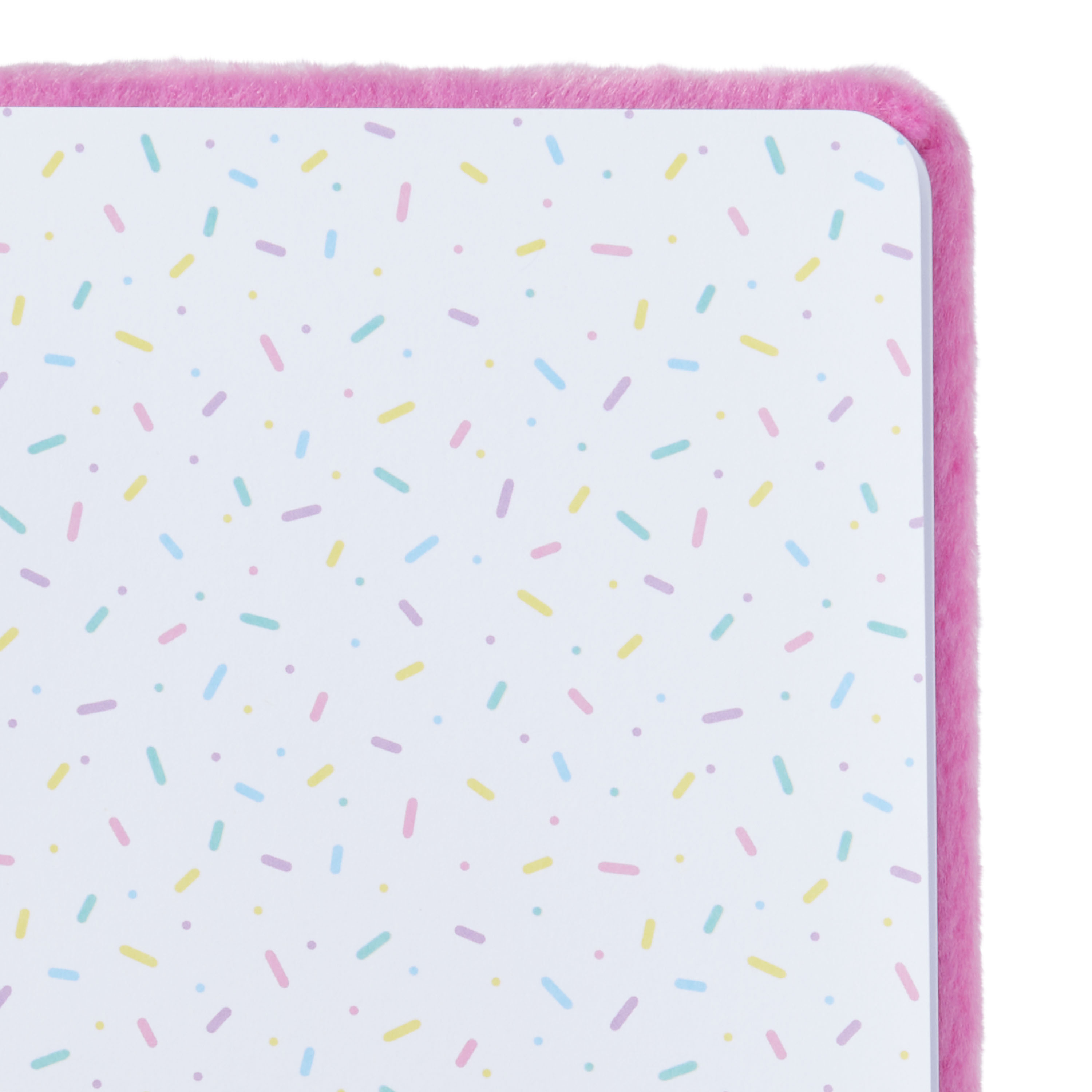 Pen+Gear Fuzzy Fabric Journal, Donut