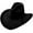Black, variant on Stetson John Wayne Peacemaker - 4X Wool Cowboy Hat Black, 6 7/8
