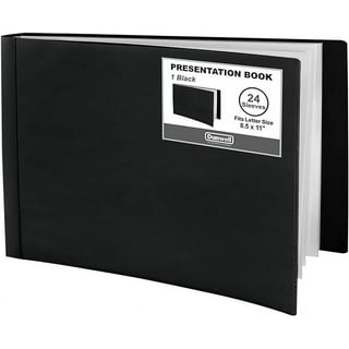 Binder with Plastic Sleeves - Presentation BookFolder with Clear Sheet Protectors, Displays, Certificates, Important Paper - 60 Pages