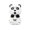 A, variant on Yaayu USB Rechargeable Clip Fan Cute Panda Shape 3 Wind Settings Portable Tabletop Fan for Drink Bowl Food