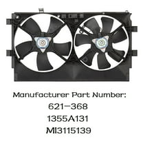 labwork Radiator Cooling Fan Assembly 621-368 1355A131 MI3115139 Fit for 2008 2009 2010 2011 2012 2013 2014 Mitsubishi Lancer