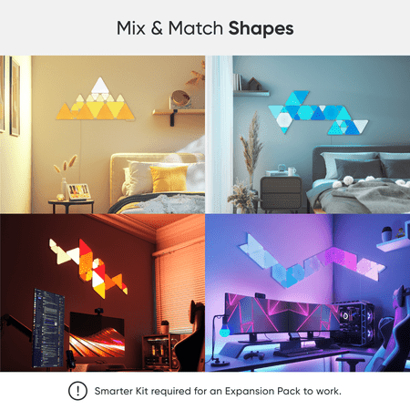 Nanoleaf - Shapes Triangles Expansion Pack (3 Panels) - Multicolor