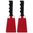 thumbnail image 1 of OUNONA 2Set Red Cowbells for Sporting Events Metal for Outdoor Fun for Fan Gear, 1 of 8