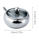 thumbnail image 3 of Cuenco Grande De Acero Inoxidable Con Tapa De Cristal Incluye Cuchara De Acero Inoxidable Capacidad Para 2 Tazas De 16,9 Oz Plata, 3 of 5