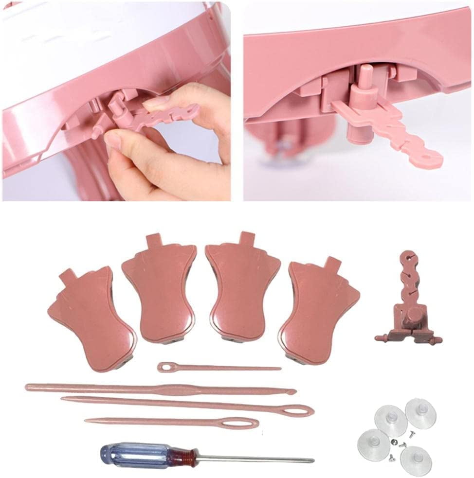 SONGAUN 30Pcs Set Sentro 40/48 Knitting Machine Accessories，Various Weaving Loom Round Knitting Machines Replacement Tools Include Adapter，Handle，Tensioner and Knit Hook Kit for Adults & Kid